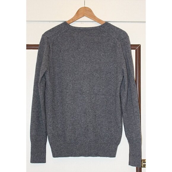 Everlane - Women's The Cashmere V-Neck in Heather Grey, size Large - Picture 3 of 10
